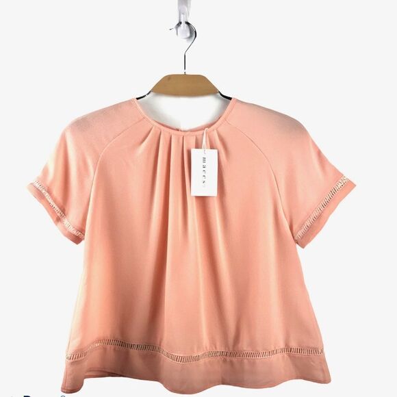 NWT maccs the label pastel pink crepe short set XS - Picture 3 of 8